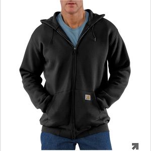 LIKE NEW Carhartt Men’s Zip Up Hoodie, Size Large (w/ company logo)
